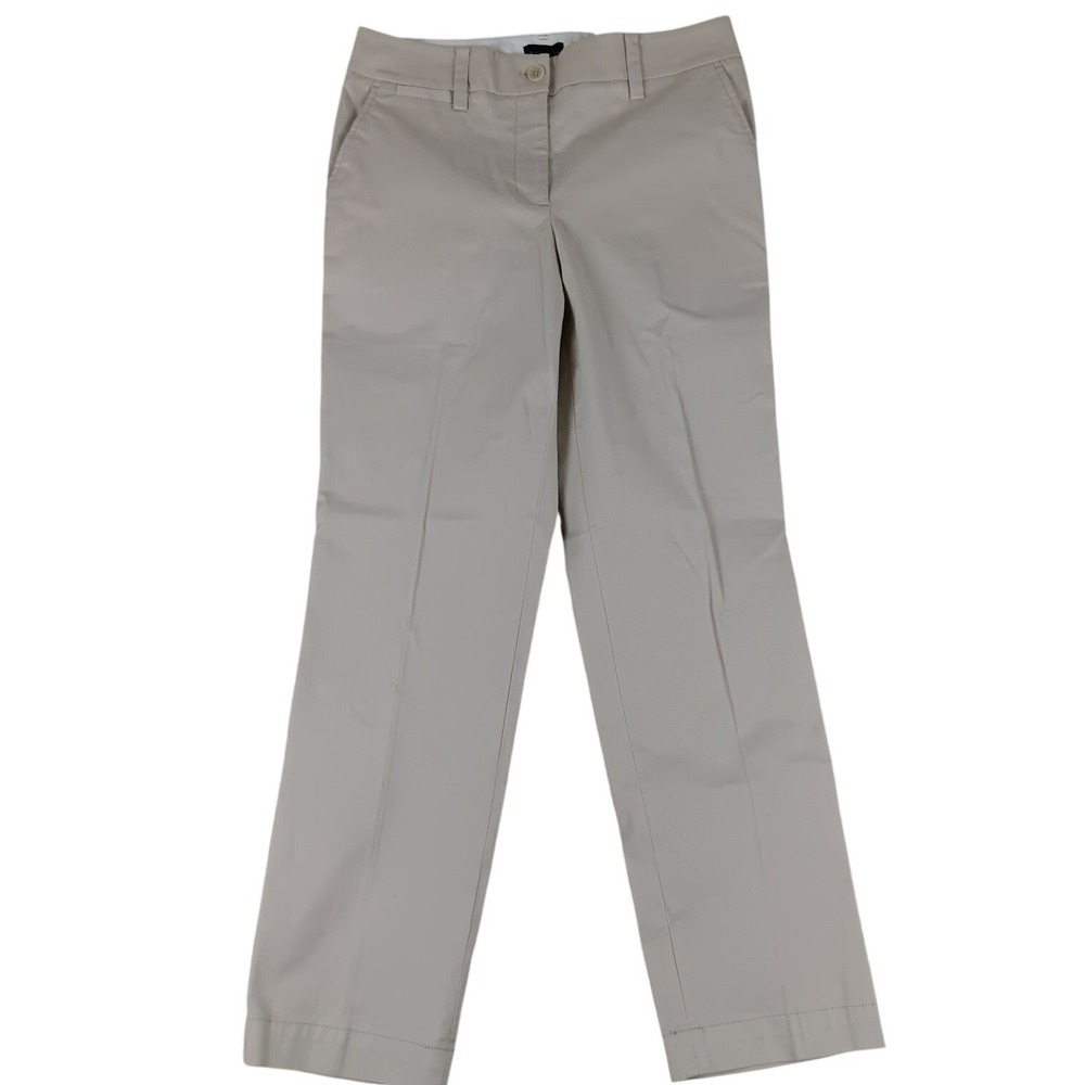 Talbots The Perfect Chino Pants Women 6P 30X28 Beige Straight Leg Office Casual
